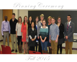 MLS Pinning Ceremony (Fall 2015)